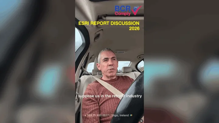 ESRI Report Discussion 2026 - BCR Comply podcast and video on Ireland's residential heat targets