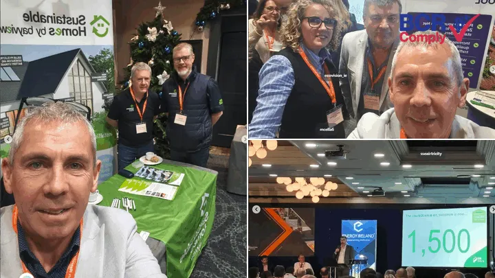 The BCR Comply team meeting clients and partners at the National Retrofitting Conference 2025