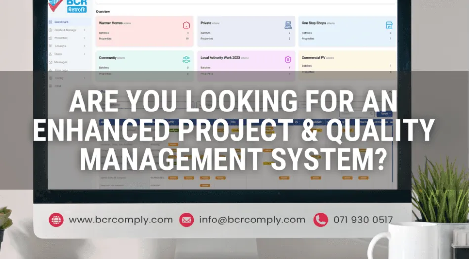 BCR Comply project and quality management system