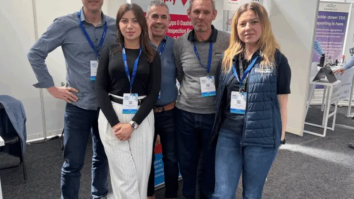 The BCR Comply team at Stand 151 during the SEAI Energy Show 2026 at the RDS in Dublin