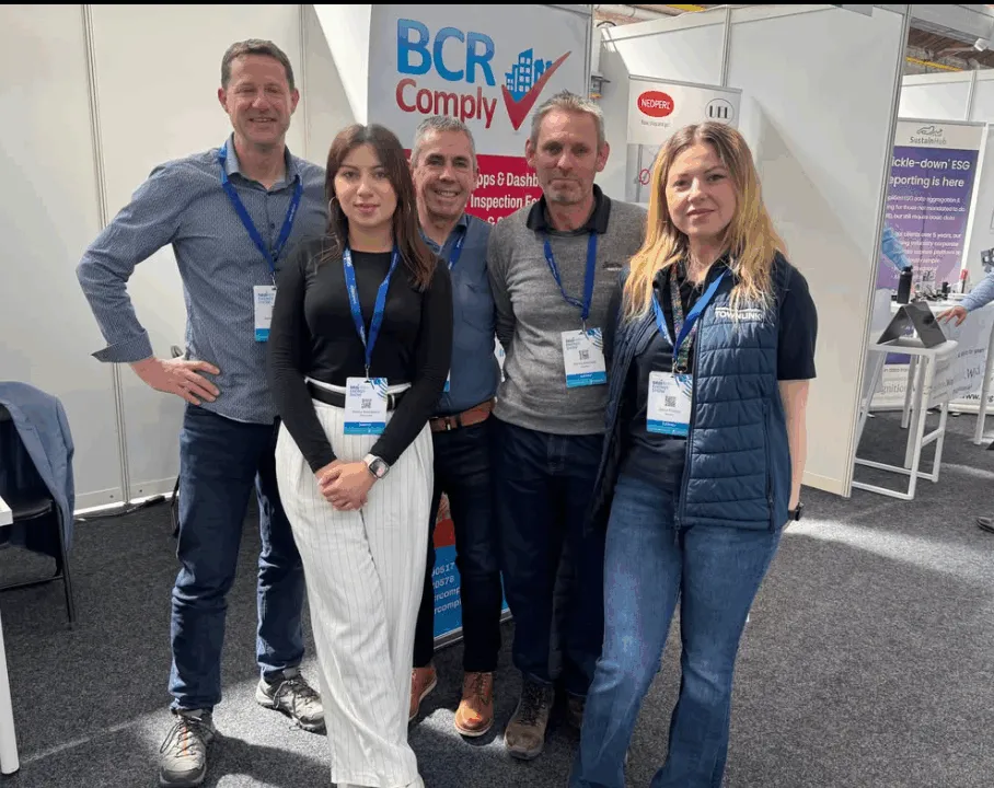 The full BCR Comply team together at Stand 151 at the SEAI Energy Show 2026